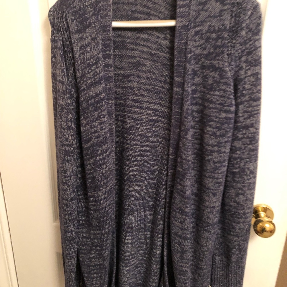 Reitmans Purple and White Cardigan